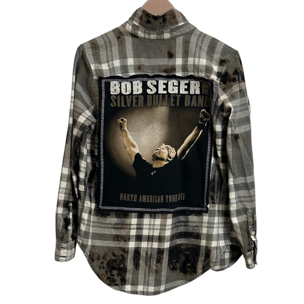 BOB SEGER custom original ONE OF A KIND flannel creation by Rachelle